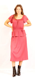 1980's Pinot Noir dress (10-16)