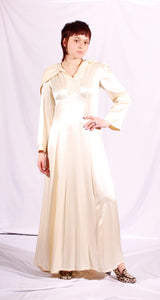 1970's hooded wedding dress