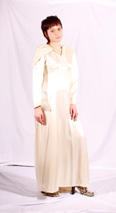 1970's hooded wedding dress