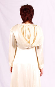 1970's hooded wedding dress