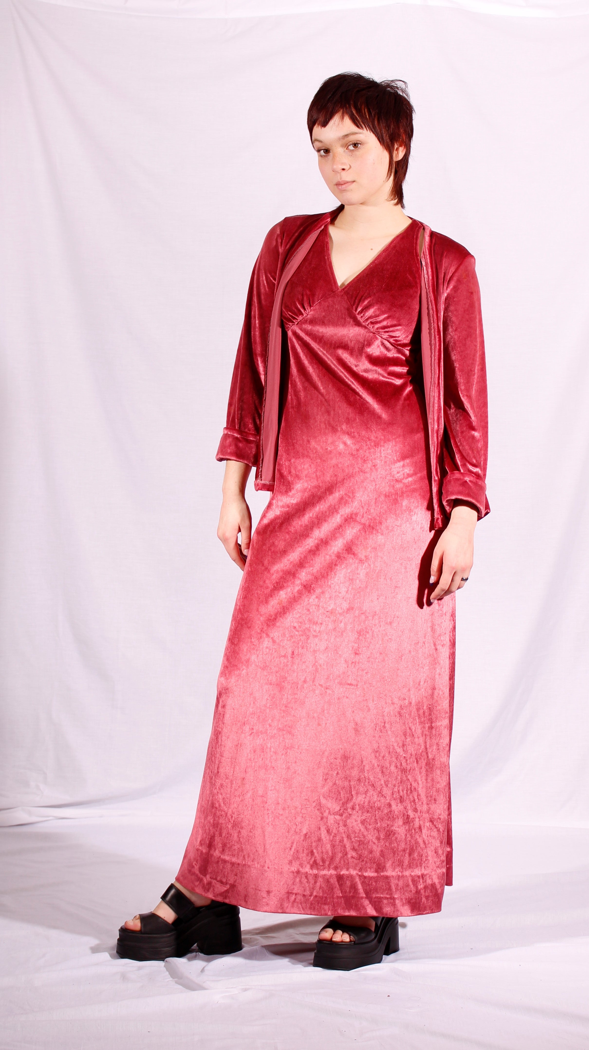 1970's velvet Miss Mouse twinset