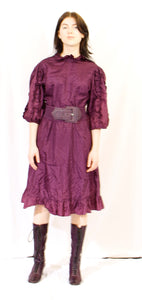 1980's Rondo of London grape dress